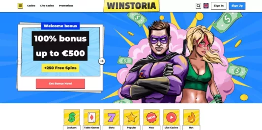 winstoria casino norge