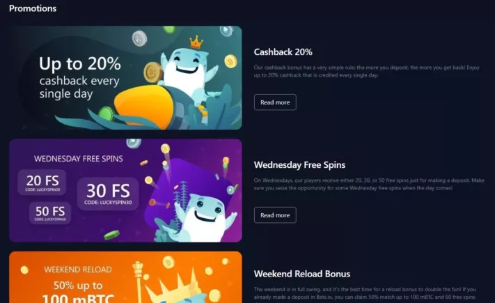 bets.io casino norge kampanjer og bonuser