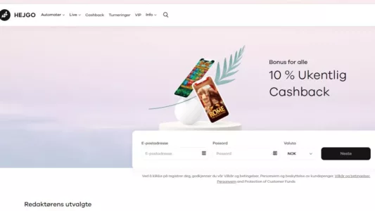 hejgo casino norge