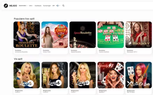 hejgo casino norge live