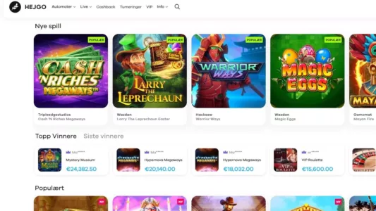 hejgo casino spill norge