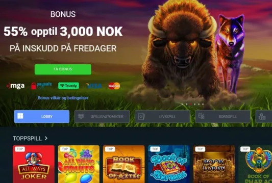 megaslot casino norge omtale