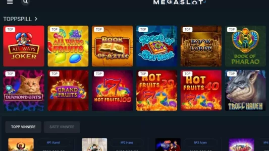 megaslot casino norge spill