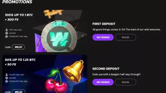 wildcoins casino norge bonuser