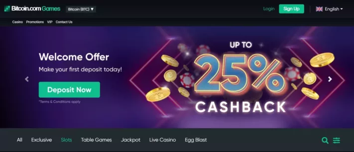 bitcoin.com games casino norge