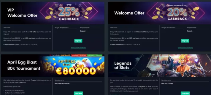 bitcoin.com games casino norge bonuser