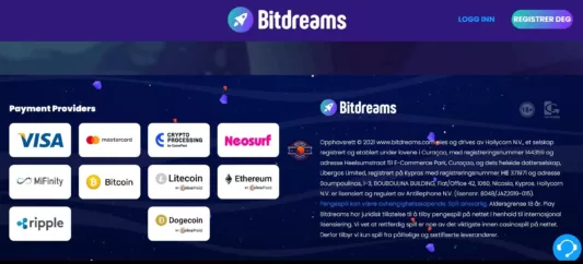 bitdreams casino norge 1