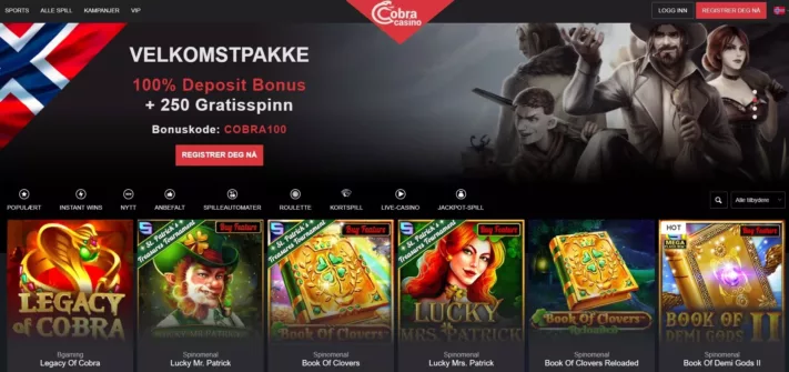 cobra casino norge omtale