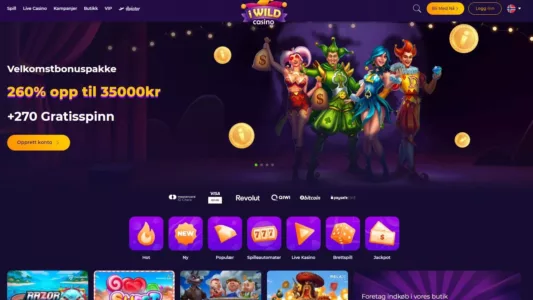 iwild casino norge