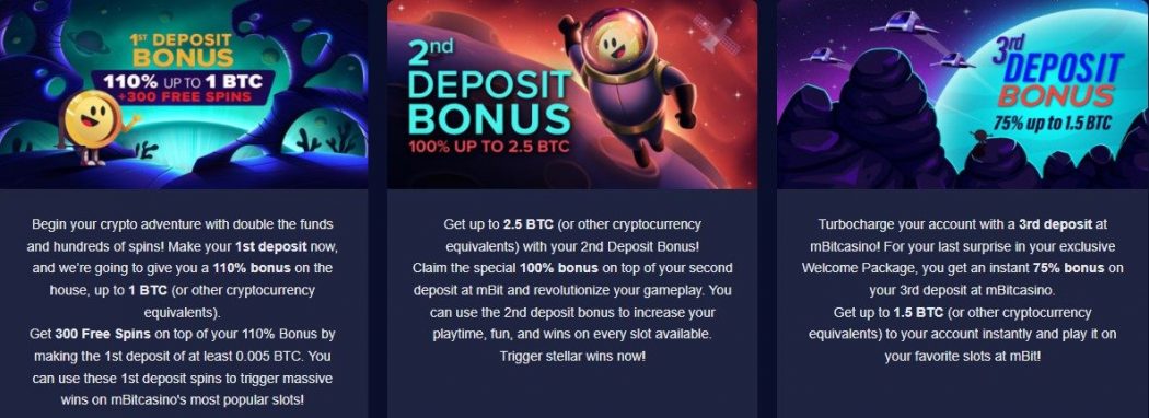 mbit casino bonuser
