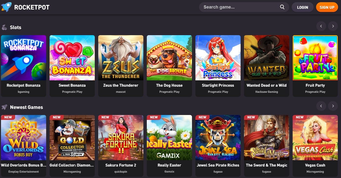 rocketpot casino crypto norge 2