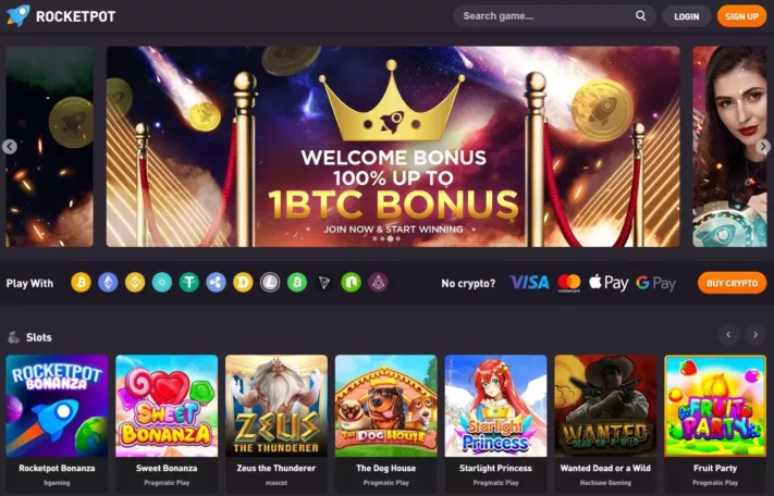 rocketpot casino crypto norge