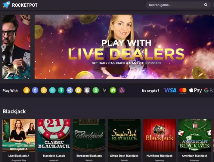 rocketpot live casino