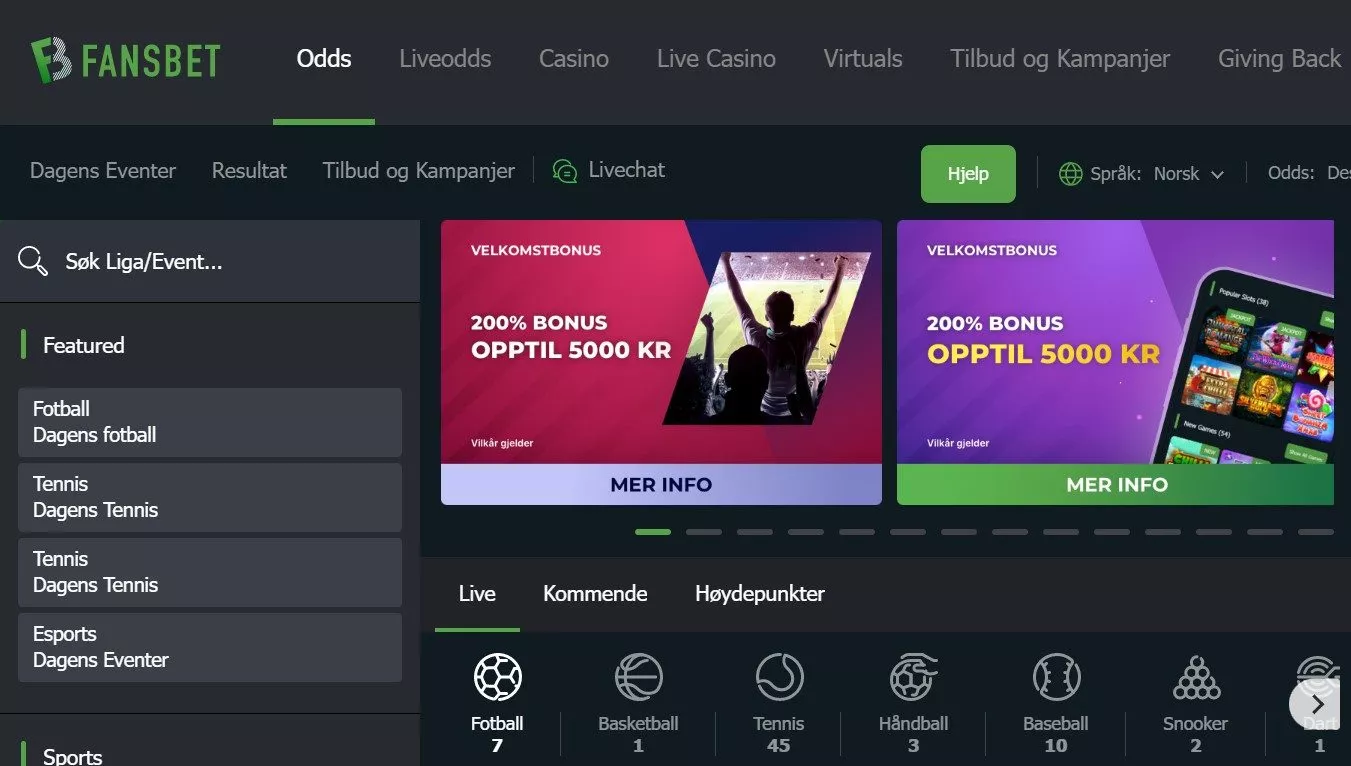 fansbet casino norge omtale