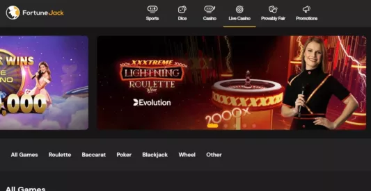 fortune jack casino live