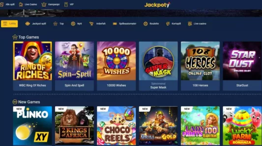 jackpoty casino omtale norge