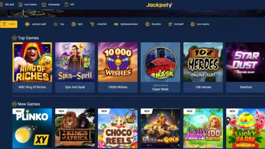 jackpoty casino omtale norge