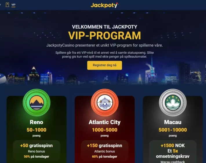 jackpoty vip program