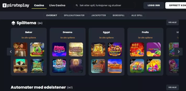 pirate play casino norge 2