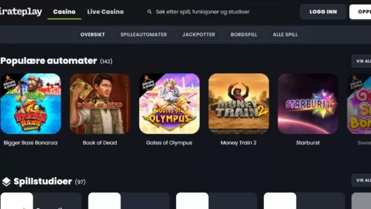 pirate play casino norge