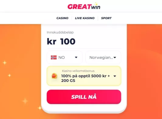 greatwin casino norge