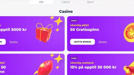 greatwin casino norge bonuser