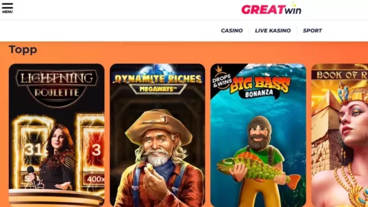 greatwin casino norge omtale