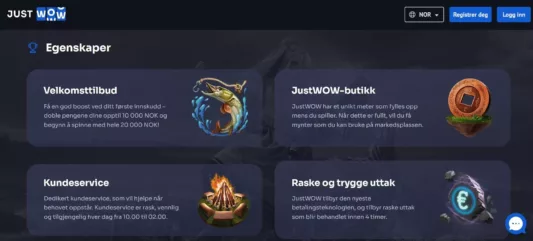 justwow casino norge omtale 2