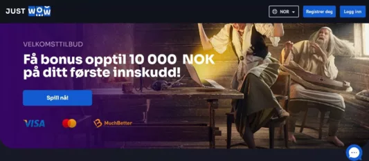 justwow casino norge omtale