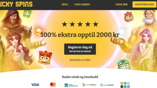 lucky spins casino omtale norge 1
