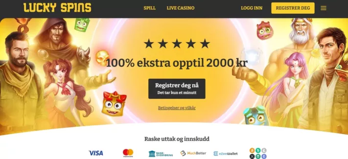 lucky spins casino omtale norge 1