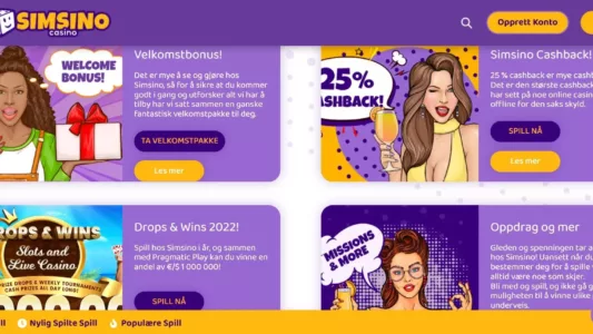 simsino casino norge kampanjer