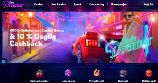 slots dreamer casino norge omtale