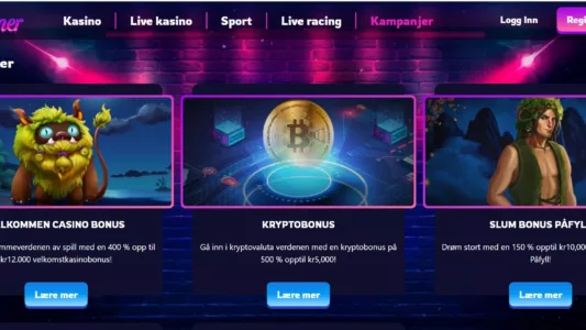 slots dreamer casino norge omtale bonuser