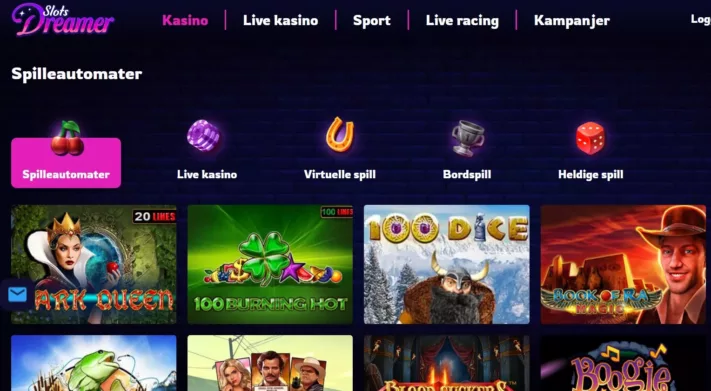 slots dreamer casino norge omtale spill