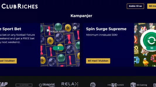 club riches casino kampanjer