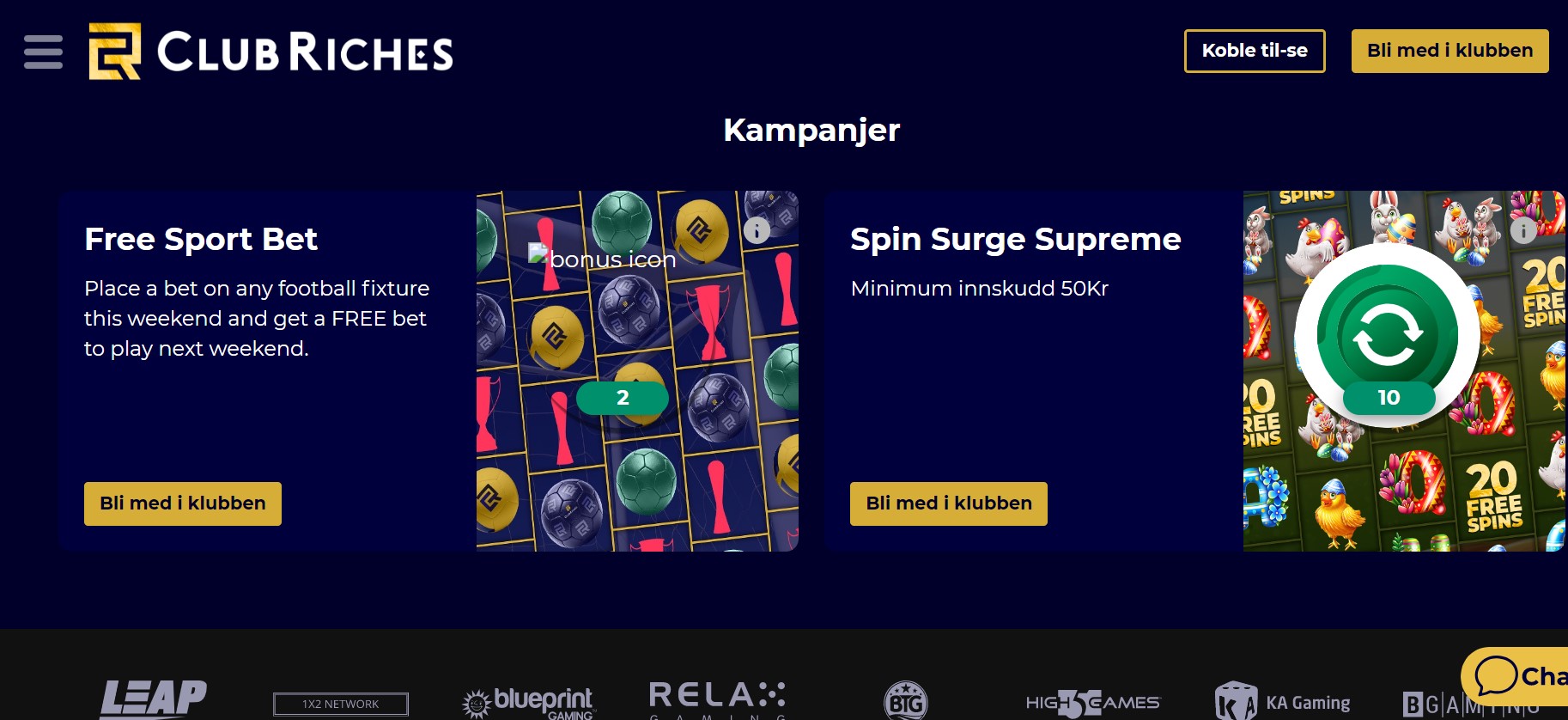 club riches casino kampanjer