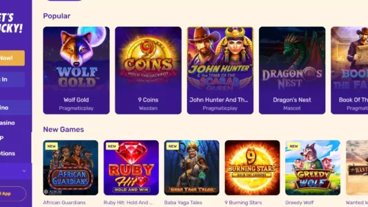 lets lucky casino spill