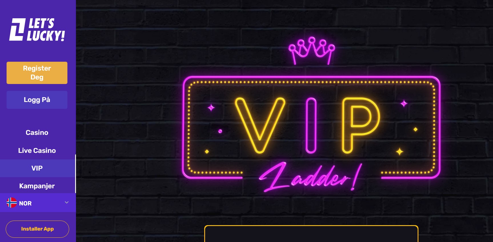 lets lucky casino vip