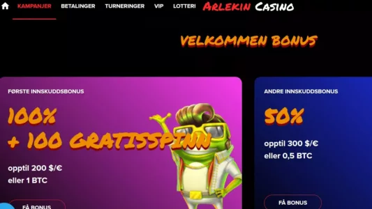 arlekin casino kampanjer i norge