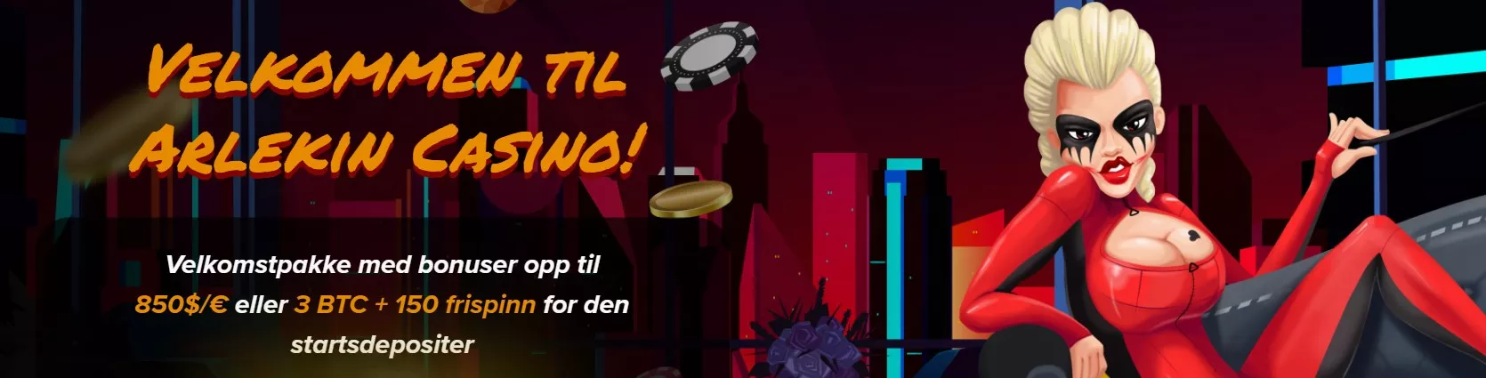 arlekin casino norge bonus