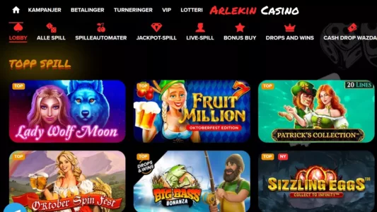 arlekin casino omtale norge