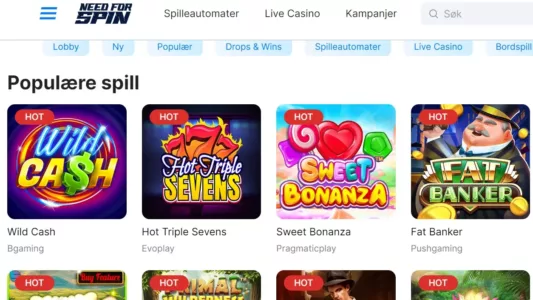 need for spin norge casino omtale
