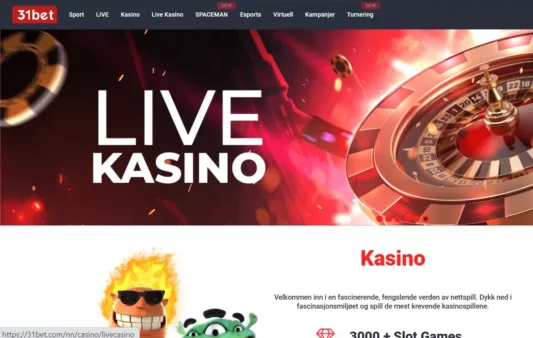 bet31 casino norge omtale