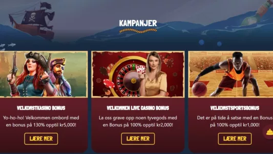 treasure spins casino kampanjer