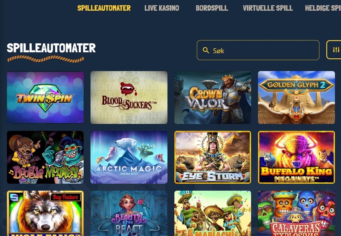 treasure spins casino spill