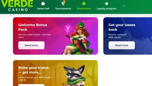 verde casino kampanjer og tilbud