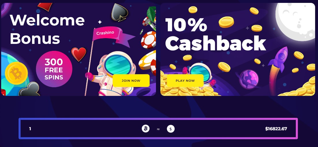 crashino casino bonuser