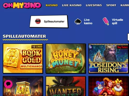 ohmyzino casino spill og automater