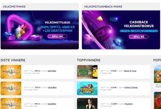 playouwin casino norge omtale